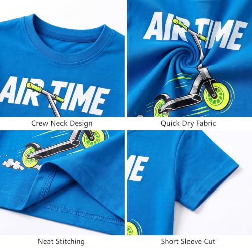 Image of DEEKEY Toddler Boys Shirts Short-Sleeve Little Kids t Shirts Boys' Tops, Tees & Shirts Graphic TEE Age for 2-7 Years 4-Pack