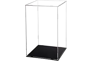 Evron Display Case for Collectibles Assemble Clear Acrylic Box Alternative Glass Case...