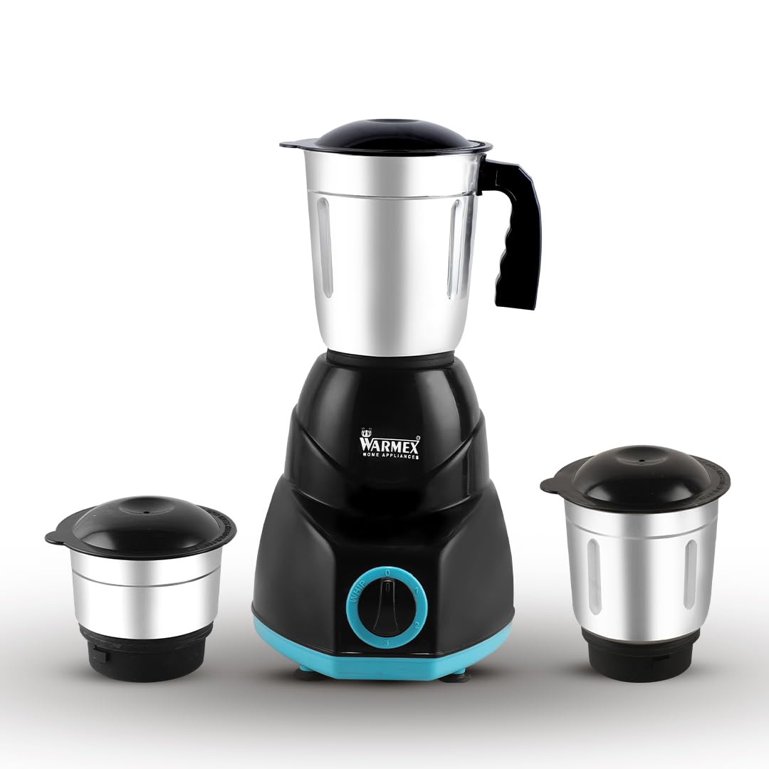 Warmex Mixer Grinder 500 Watt | Multipurpose 3 Stainless Steel Jars | 300ml + 800ml + 1200ml | 3 speed settings heavy duty motor for perfect grinding & blending | 2 Year Warranty by Warmex-picture-10