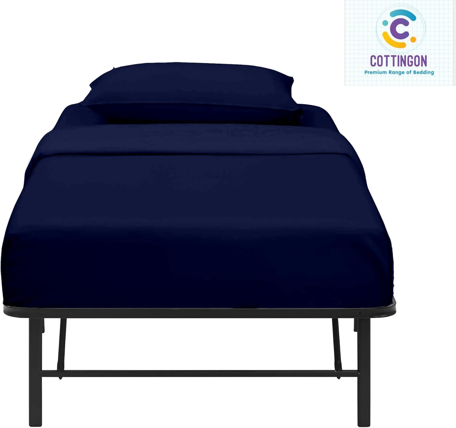4-teiliges Bettlaken für Babybetten, 76,2 x 190,5 cm, ägyptische Baumwolle, Fadenzahl 400, Spannbettlaken, schmale Matratzen, für Einzelbett, Feldbett, Gästebett, Matratzen bis max