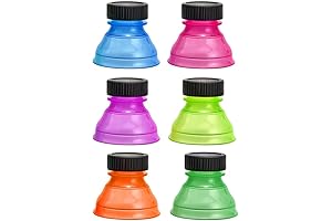 Can Bottle Top 6Pcs Soda Saver Pop Beer Beverage Can Cap Flip...