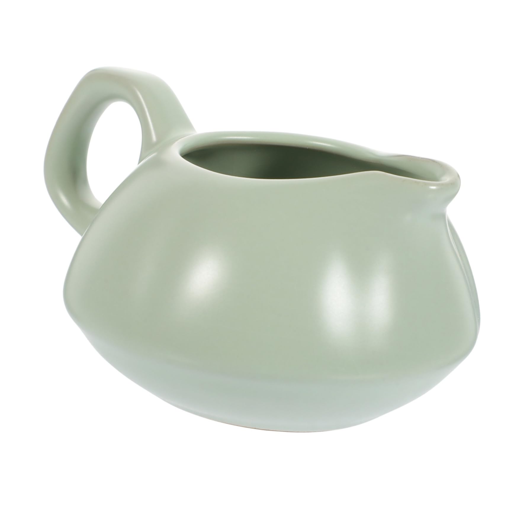 COLLBATH Ceramic Gravy Boat with Handle Versatile Condiment Bowl for Milk and Sauces Stain Resistant Elegant Design for Home and Kitchen High Temperature Ceramic