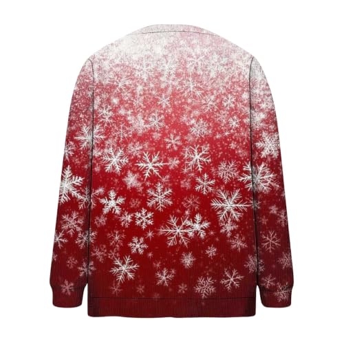 Christmas Cardigan Sweaters for Women Plus Size Funny Fashion Loose Jacket - image 6