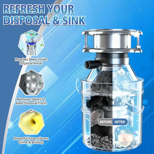 image for Wonshine Garbage Disposal Cleaner and Deodorizer 50 Pack, Powerful Gar