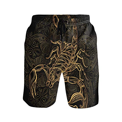 Men's Quick Dry Swim Trunks Beach Board Shorts Bathing Suits with Mesh Lining