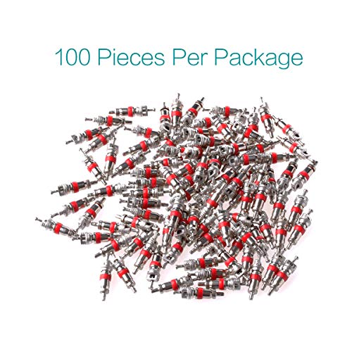 Image of Lantee 2-in-1 Tire Repair Tool Set with Valve Core Removers and 100 Replacement Valve Stem Cores - Ideal for Cars, Trucks, Motorcycles, and More