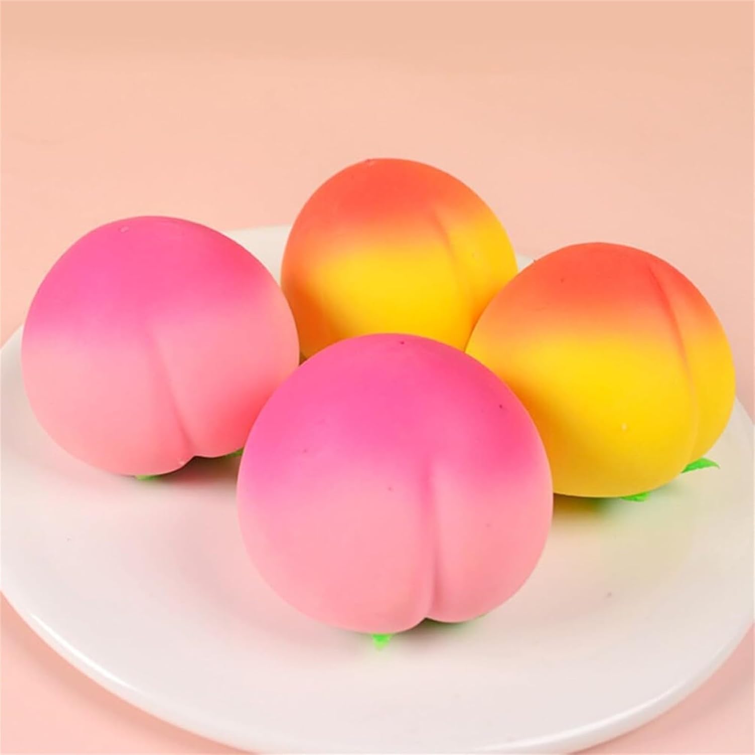 Peach Stress Relief Squishy Toy, 2026 New Peach Shape Squishy, Realistic Fruit Slow Rising Soft Toy Stress Relieve Decoration Gift for Adults, Novelty Office Decor & Relaxation Tool