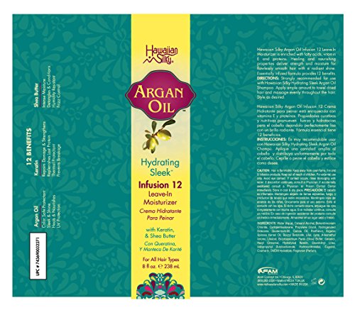 Argan Oil Leave In Conditioner 12 Oz - Vitamin E & Shea Butter Enriched Moisturizer, With 12 Benefits Infusion - Good On Color Treated Hair - For Men, Women & Kids Ha16 #TOP1