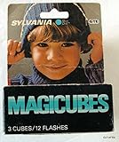 Sylvania Blue Dot MAGICUBES MAGICUBES for X-Pattern Camera Mount Sockets 3 Cubes / 12 Flashes