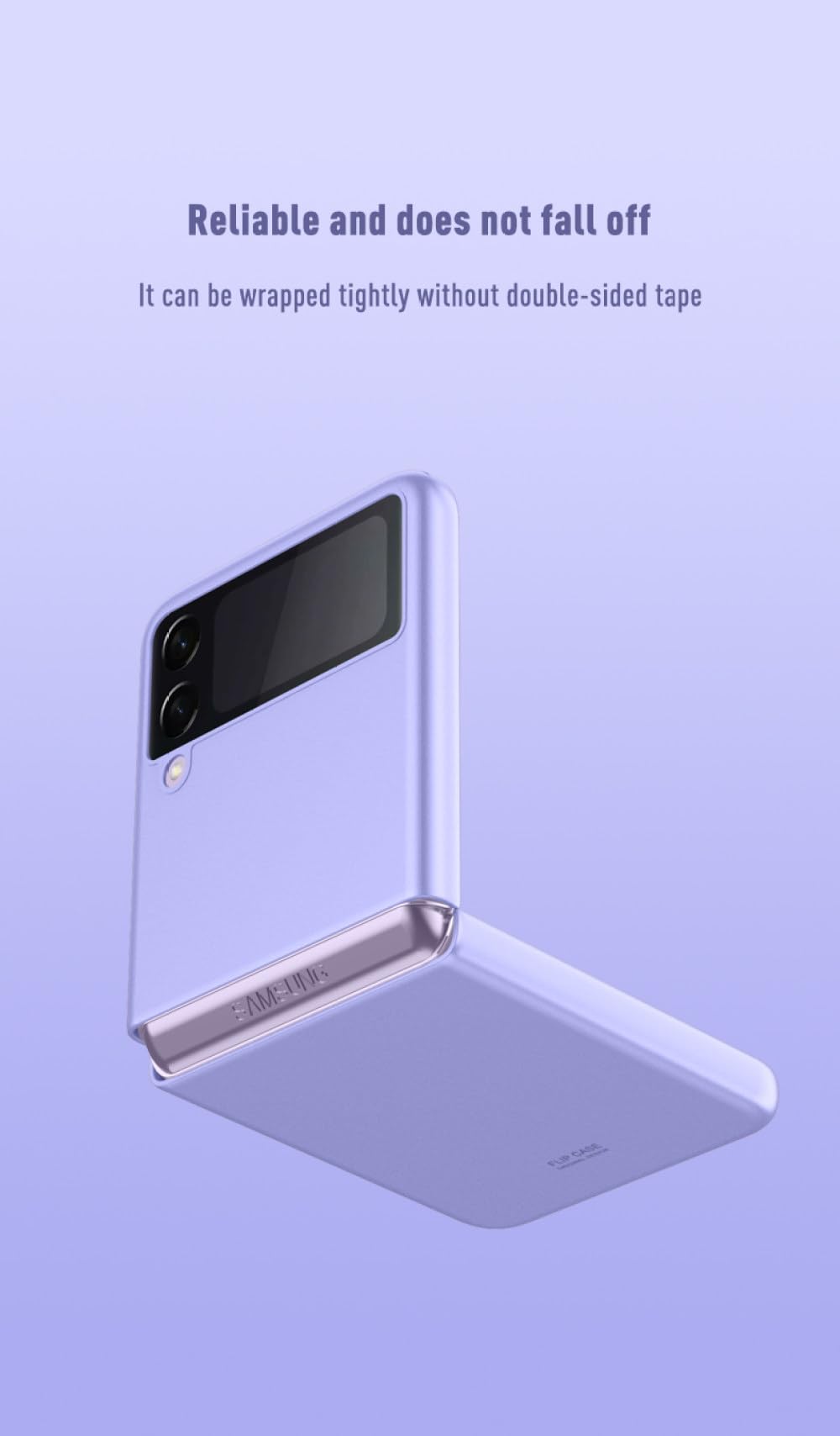 Do Samsung Galaxy Z Filp 3 Filp3 5G Luksusowa matowa obudowa w dotyku Odporna na wstrząsy obudowa telefonu Wytrzymała, cienka twarda obudowa Capa, fioletowa, do Z Filp 3