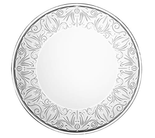 Plato grande de vidrio Barski con borde decorativo, 13" diámetro miniatura 1