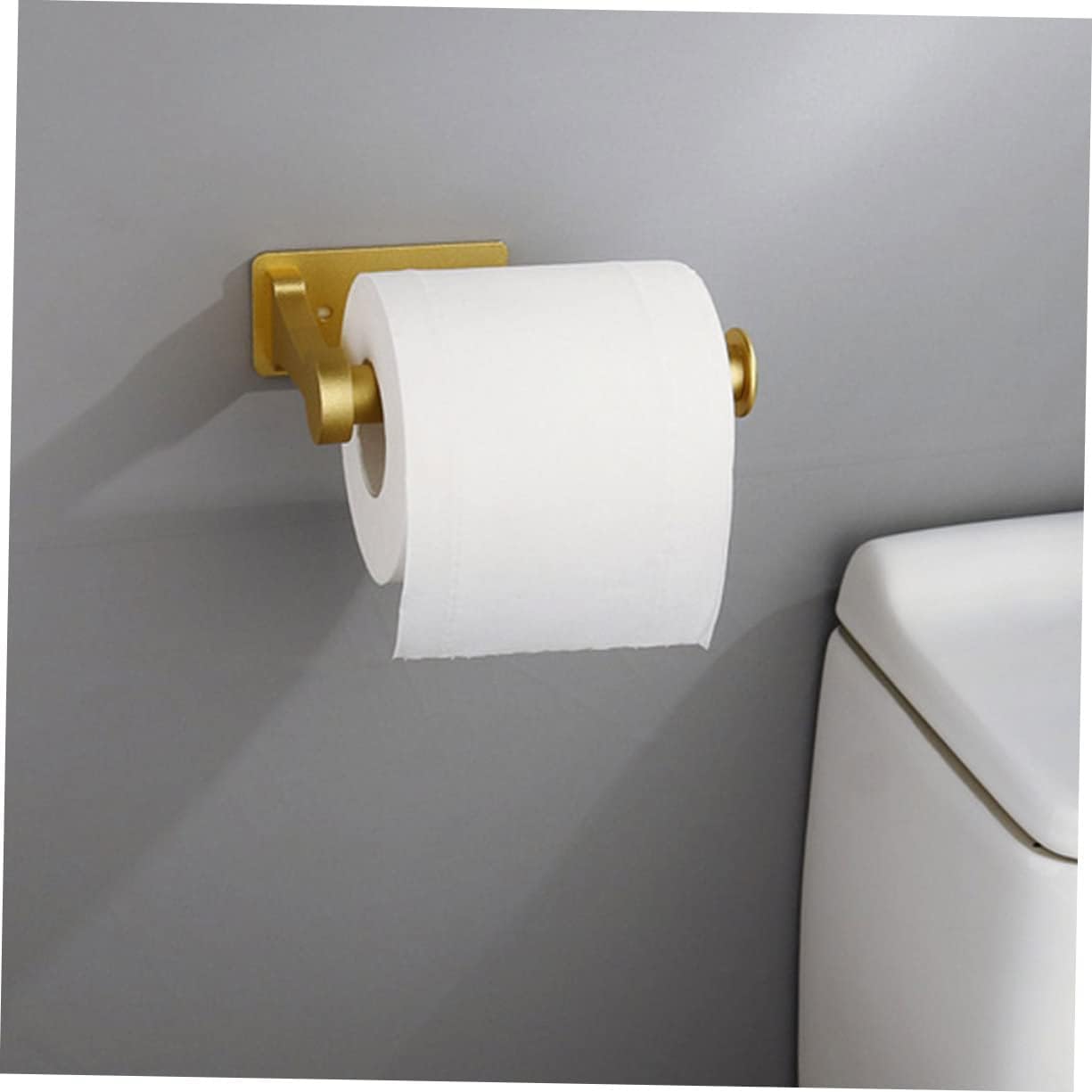 Gold Toilet Paper Holder Wall Mount, Stylish Bathroom Roll Holder for RV & Camper Decor