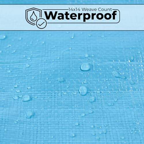 Teal Elite TE118 20X30 Heavy Duty Tarps Waterproof thumb #4