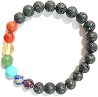 Vista 15 de Jet International New Round Beads Stretch Bracelet Natural Genuine Gift