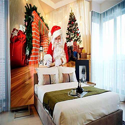 Papier peint panoramique Noël grand format pour décoration murale chambre enfant - 4