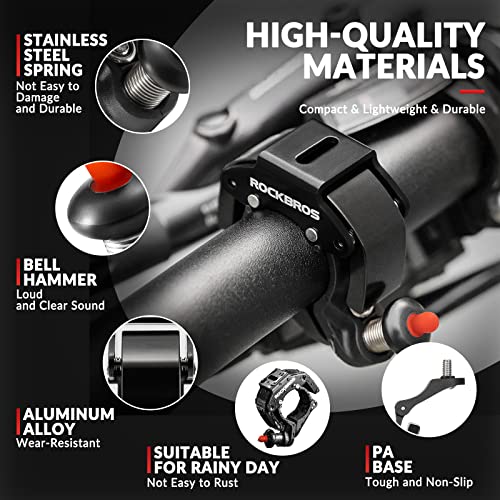 ROCKBROS Bike Bells Hidden MTB Bells Bicycle Bells for