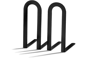 Spectrum Diversified Elements Designer Bookends in Black, Set of 2