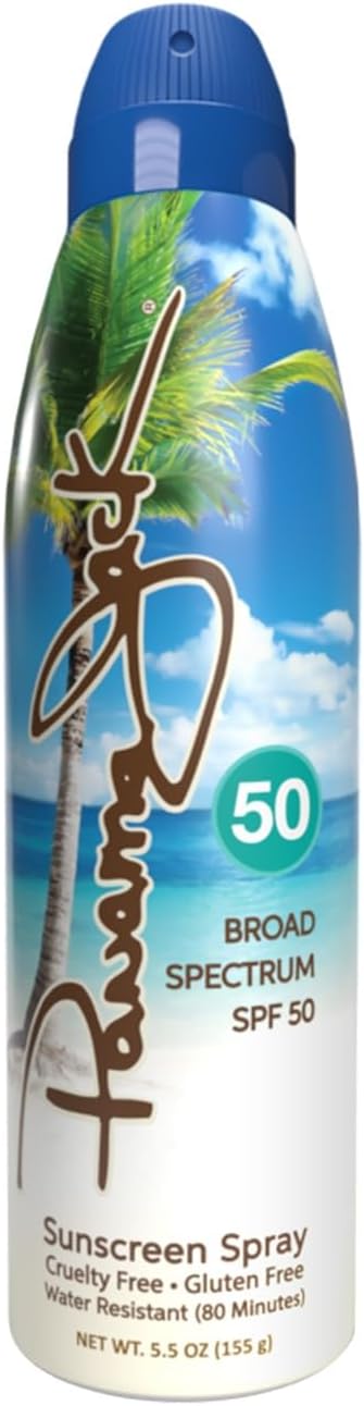 Continuous Spray Sunscreen - SPF 50, Broad Spectrum UVA/UVB Protection, PABA, Paraben, Gluten & Cruelty Free, Water Resistant (80 Minutes), 5.5 OZ (Pack of 1)