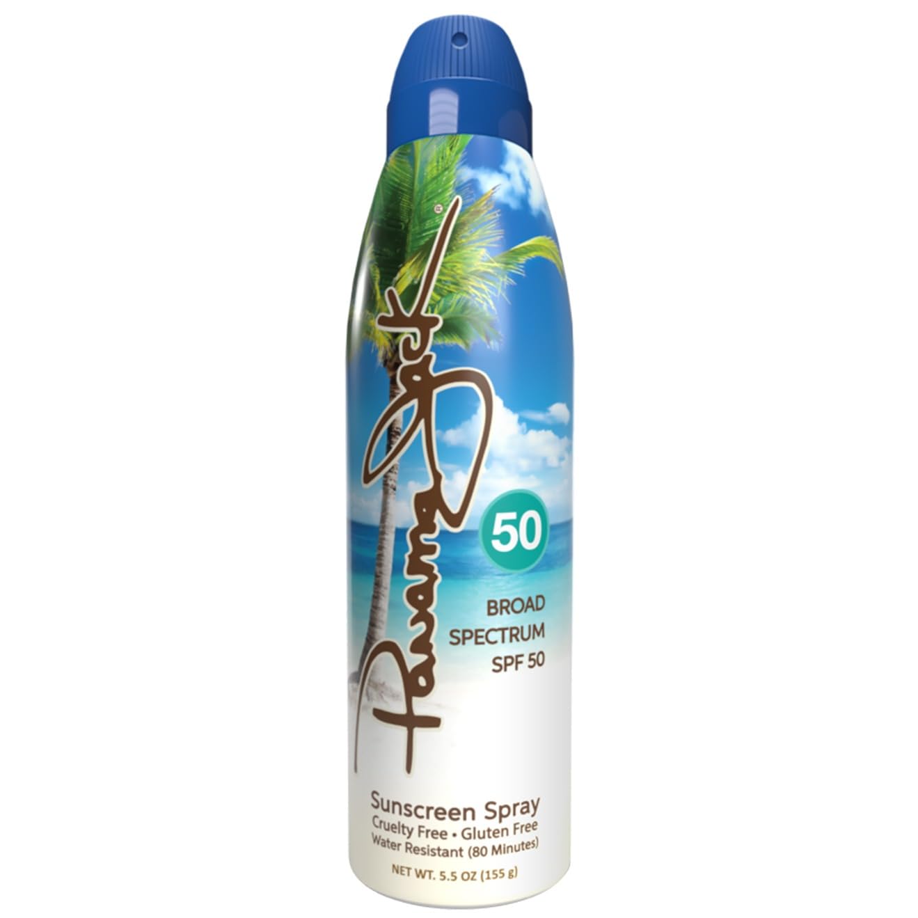 Panama Jack Continuous Spray Sunscreen - SPF 50 Broad Spectrum UVA UVB Protection PABA Paraben Gluten Cruelty Free