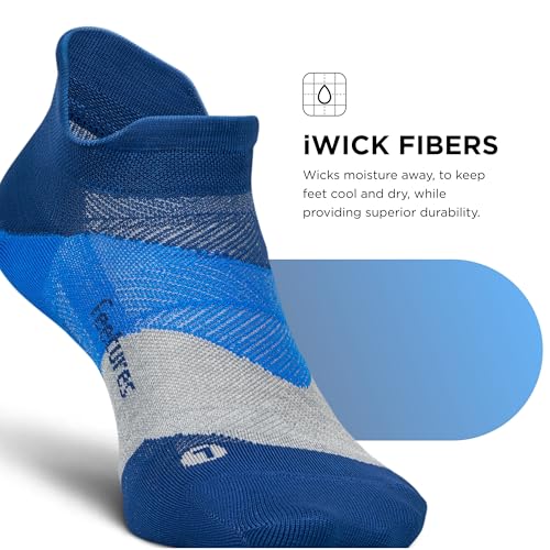 Image of Feetures Elite Light Cushion Mini Crew Sock - Sport Sock with Targeted Compression