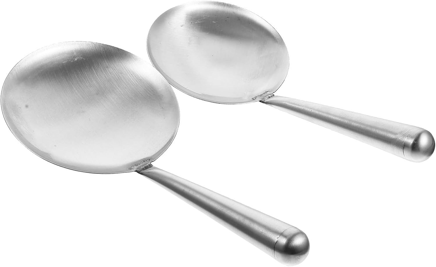 2 Pack Stainless Steel Tofu Serving Spoons with Ergonomic Handle