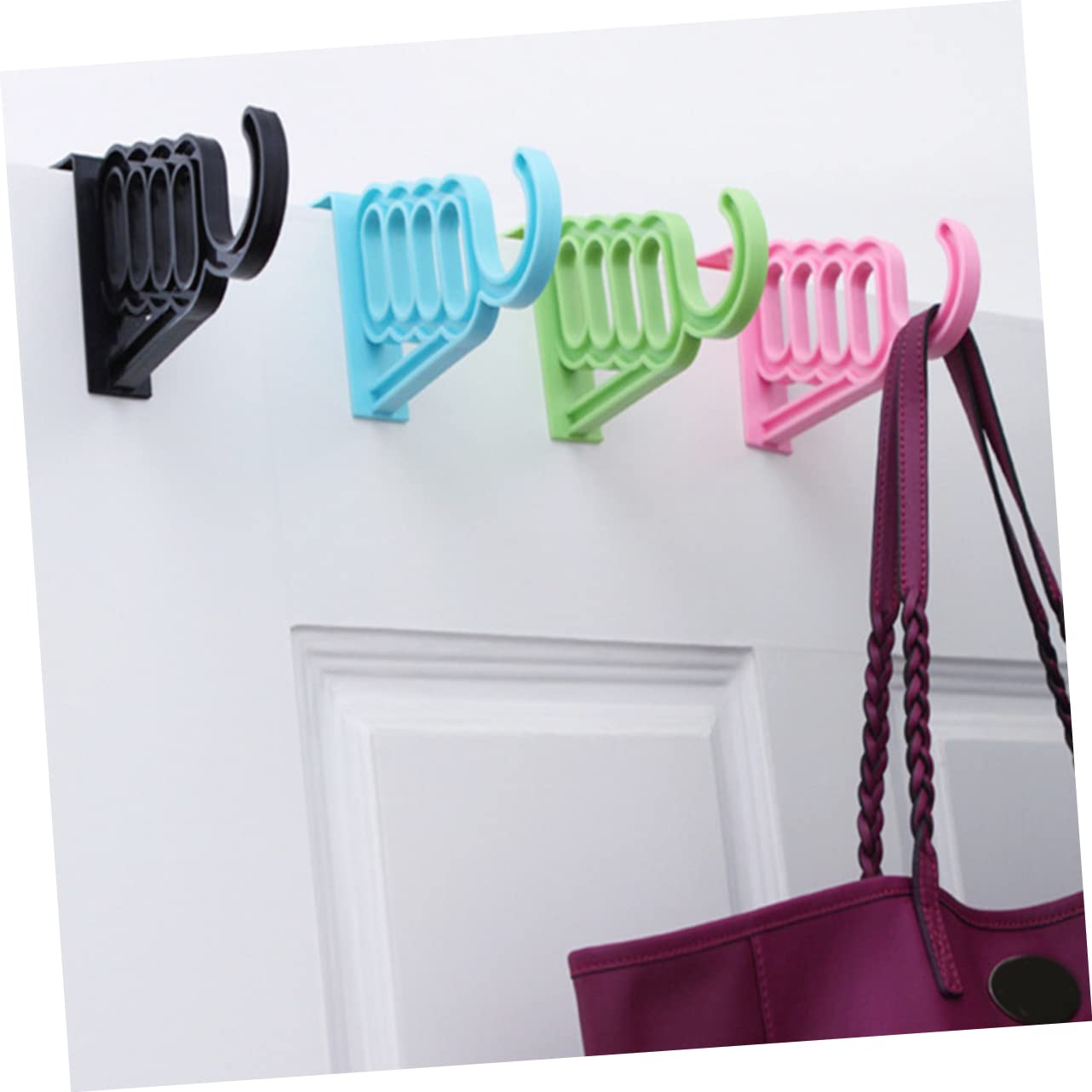 LYGXWJFC Perchero para Colgar Ropa sobre la Puerta Perchero de plástico Ganchos de plástico para Colgar Ganchos Traseros para Puerta Colgador Trasero para Puerta Perchero para Colgar detrás de la