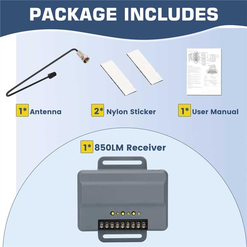 Receptor Universal Para Puerta De Garaje LiftMaster 850LM - Frecuencias 310MHz, 315MHz, 390MHz