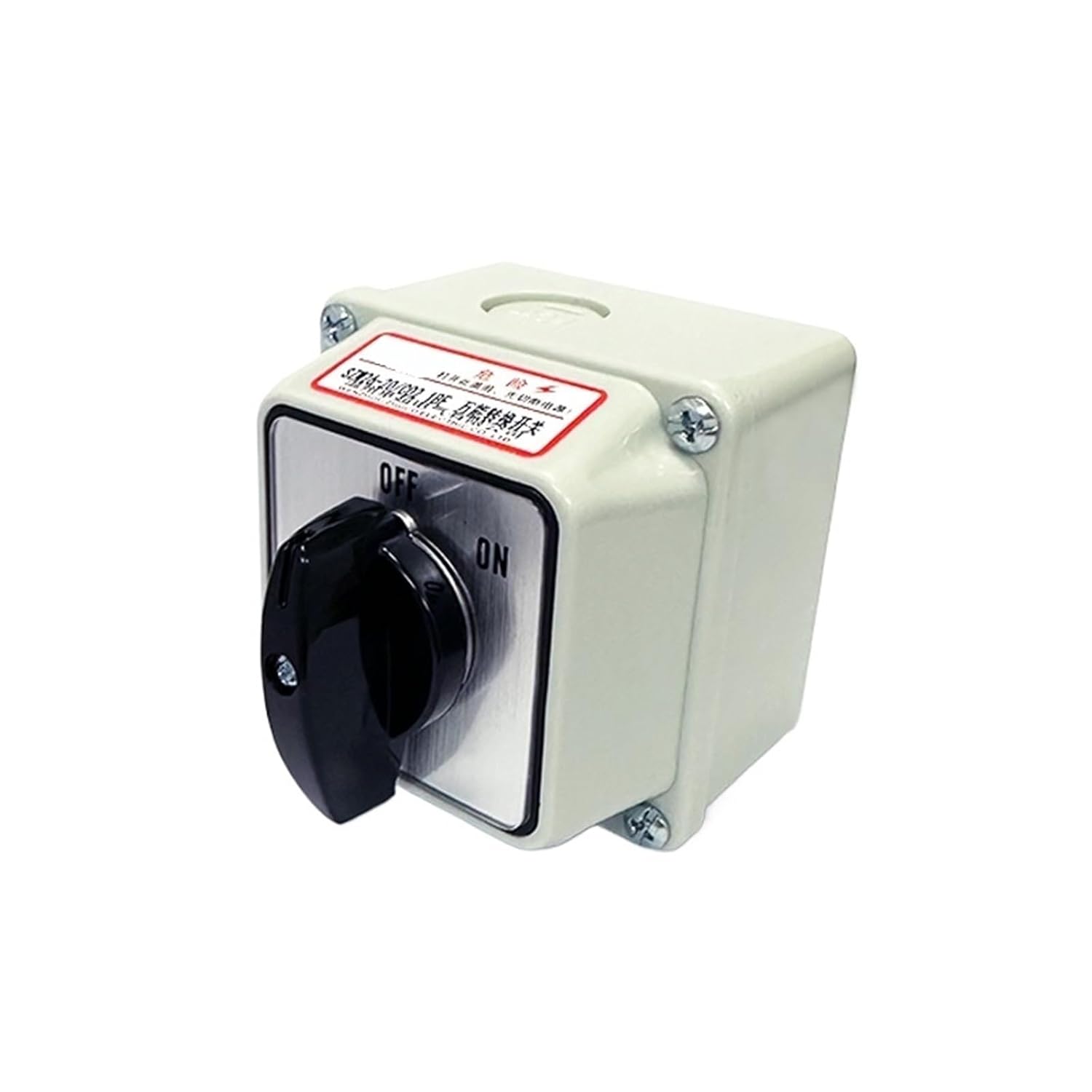 1Pcs SZW26/LW26-20 C02.1 20A 1 Position 4 Screws Selector Changeover Rotary Cam Switch with Dustproof Waterproof Sealed Box