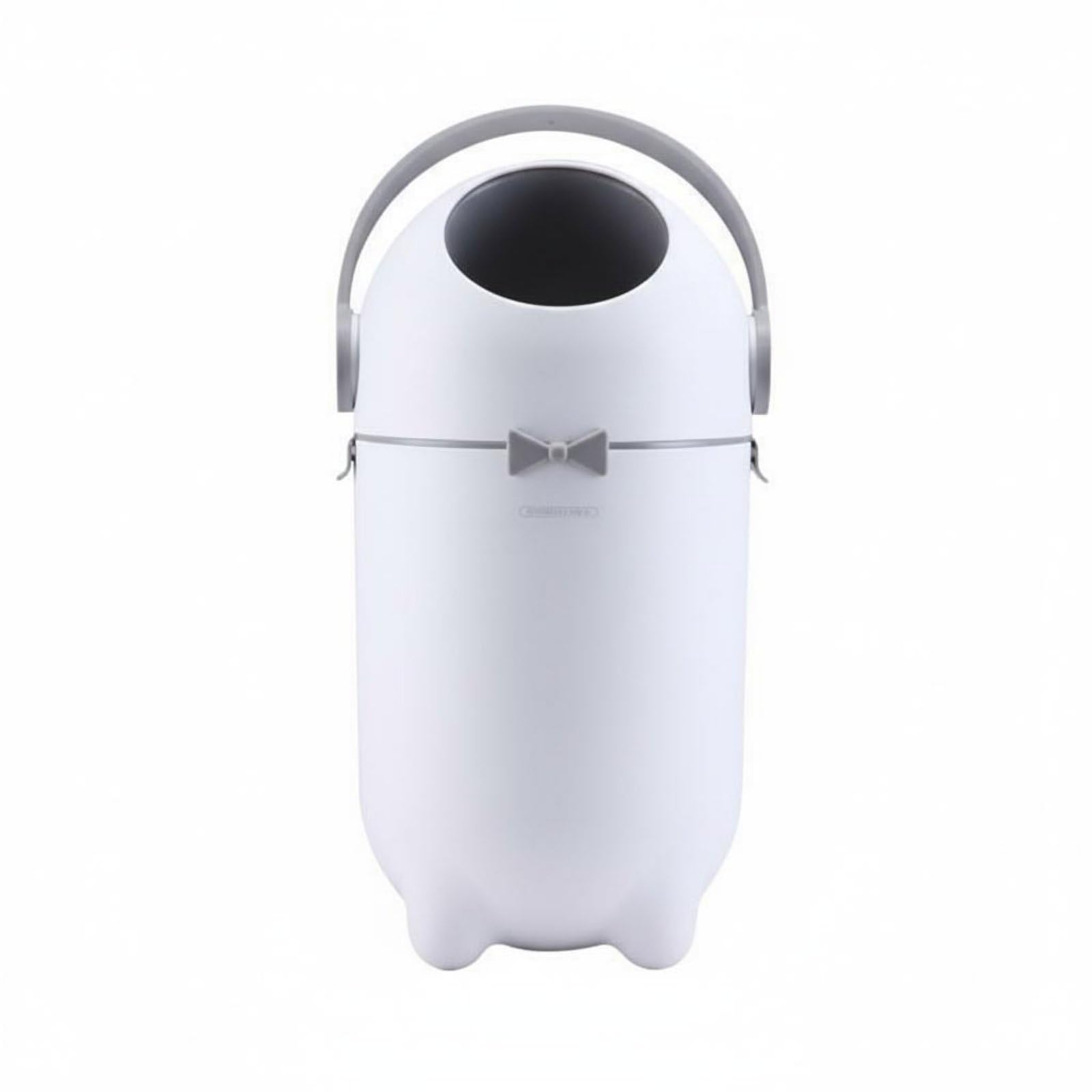 Sealed Design Baby Diaper Disposal Bin No Special Bags Required Large Capacity Pail for New Parents, Nursery, Bedroom, Bathroom, White Gray |-image-14