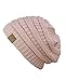 Trendy Warm Chunky Soft Stretch Cable Knit Slouchy Beanie Skully HAT20A