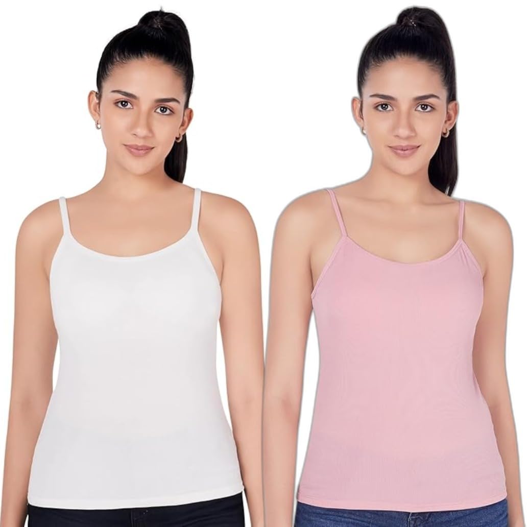 Polyamide,Elastane Women's Padded Camisole Adjustable Spaghetti Women's Padded Camisole Adjustable Spaghetti Strap Tank Strap Tank Top with Built Shelf Bra-image-47