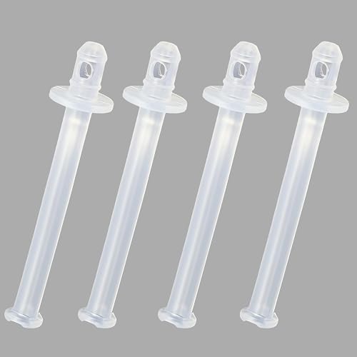 (4 Pack) 5313253671 Milk Frothing Tube Pipe Compatible with DeLonghi Nespresso Lattissima One EN500, BPA-Free Silicone Milk Suction Hose, Odor-Free Coffee Machine Tube
