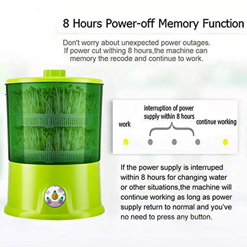 image for oceansEdge11 DIY Bean Sprout Maker Thermostats Green Vegetable Seedlin
