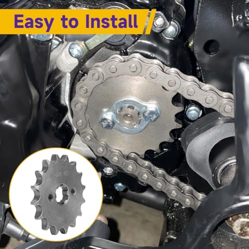 Image of HIAORS 428 16T 17mm Motorcycle Front Engine Sprocket Compatible with 50cc 70cc 110cc 125cc 140cc 160cc TaoTao Coolster Apollo Coleman Boom Vader Roketa Lifan ATV Quad 4 Wheeler Pit Dirt Bike Parts