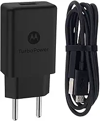 Motorola, Carregador Turbo Power™ 18W, Cabo USB-A, USB-C, Porta USB-A