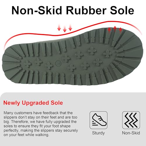 Platform Slippers, Mini Boots for Women Indoor Outdoor Anti-slip Slippers Womens Warm Fleece Lining Suede Leather Ankle Boots Slip On Hoese Shoes4