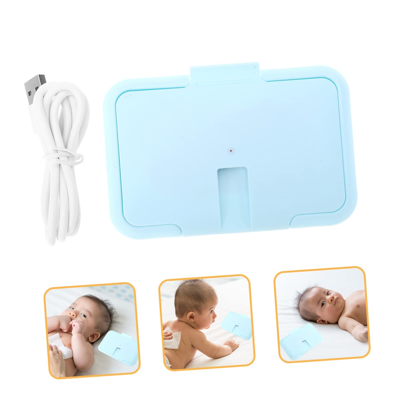 UPKOCH 2piezas Calentador De Toallitas Húmedas Para Bebés Unidades Diseño Portátil Calentamiento Constante Material Abs