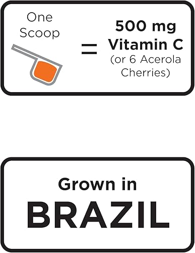 Miniatura 2 de KOYAH - Polvo de cereza de acerola orgánica 220 porciones (1 cucharada  200% vitamina C o 2 cerezas enteras) liofilizada, polvo de cereza entera