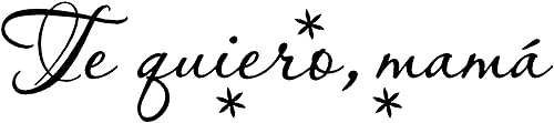 Adhesivos decorativos para pared Te Quiero Mamá Te Amo Madre Día de la Madre Regalo Mensajes textos biblicos español Citas familiares