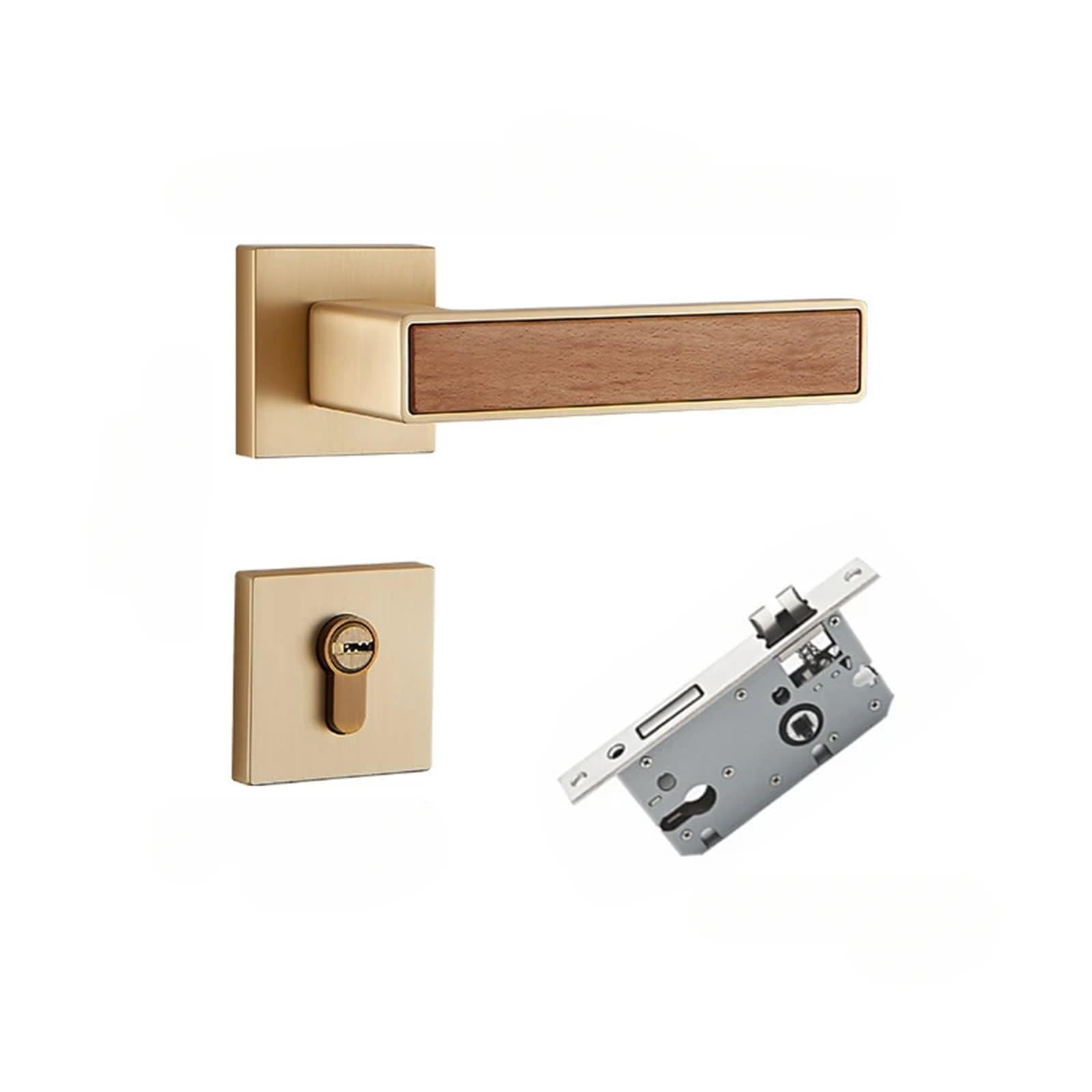 Interior Zinc Alloy Door Lock Hardware Accessories Split 1Pcs(1_58MM)