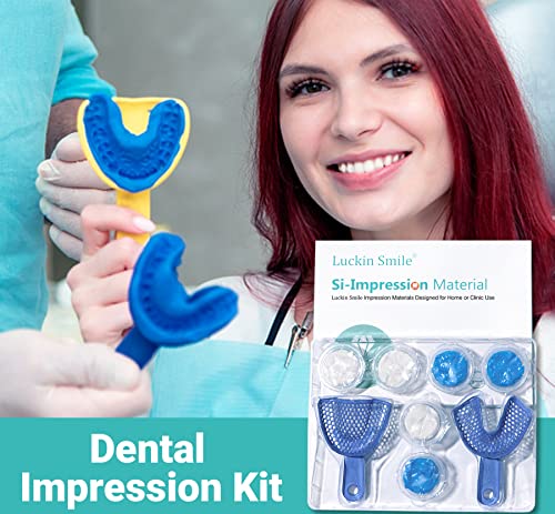 Image of Teeth Impression Putty Silicone Material Tray Teeth Molding Kit for Impression Kit Medium