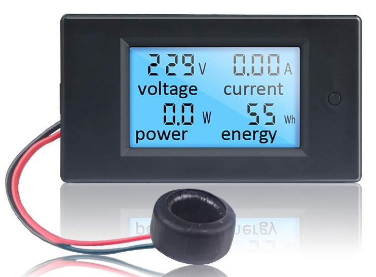 Shockley AC Voltmeter Ammeter 80-260V 100A PZEM-061 LCD Display Digital Volt Amp Meter Wattmeter Energy Gauge Current Transformer CT Monitor Multimeter Tester Watt Detector Reader Panel (1 Pc) (B0CNKVNS9K) Amazon Price History, Amazon Price Tracker