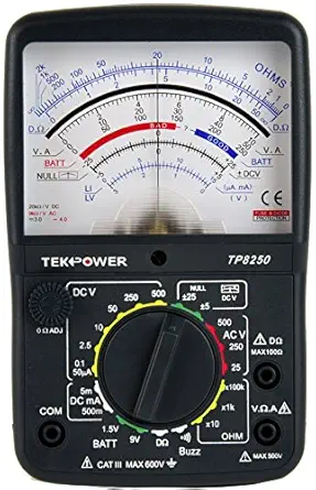 TP8250 Analog Multimeter with NULL Middle Position 0 For Variation Measurement
