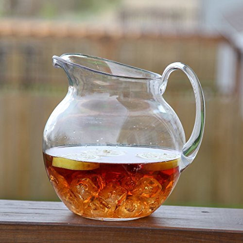 Lily's Home Shatterproof Plastic Pitcher, The Large Capacity Makes It Excellent For Parties, Both Indoor And Outdoor, Clear (100 Ounces) #TOP2