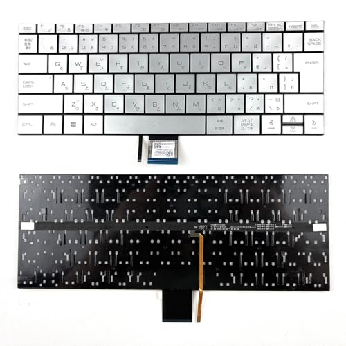 COMOLADO ���{��o�b�N���C�g�L�[�{�[�h, �O���[, Hasee Kingbook TFX255S/TFX242/TFX245/Revolution S1 AIR S1 PRO S2 AIR �V���[�Y�Ή� (Silver)