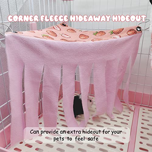 LYART Guinea Pig Rat Ferret Hammock and Warm Bed Small Pet Hideout Tunnel Cave Hanging Bunkbed Hammock Cage Toy for Hamster Sugar Glider Squirrel - Image 6