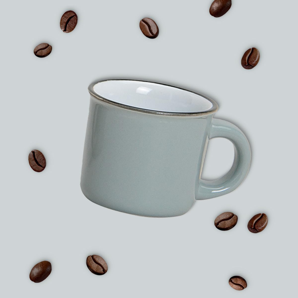 matches21 - Tazzine da caffè, effetto smaltato, 72 pezzi, 6,5 cm/120 ml