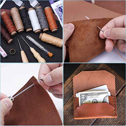 Cridoz 35 Pcs Leather Sewing Kit