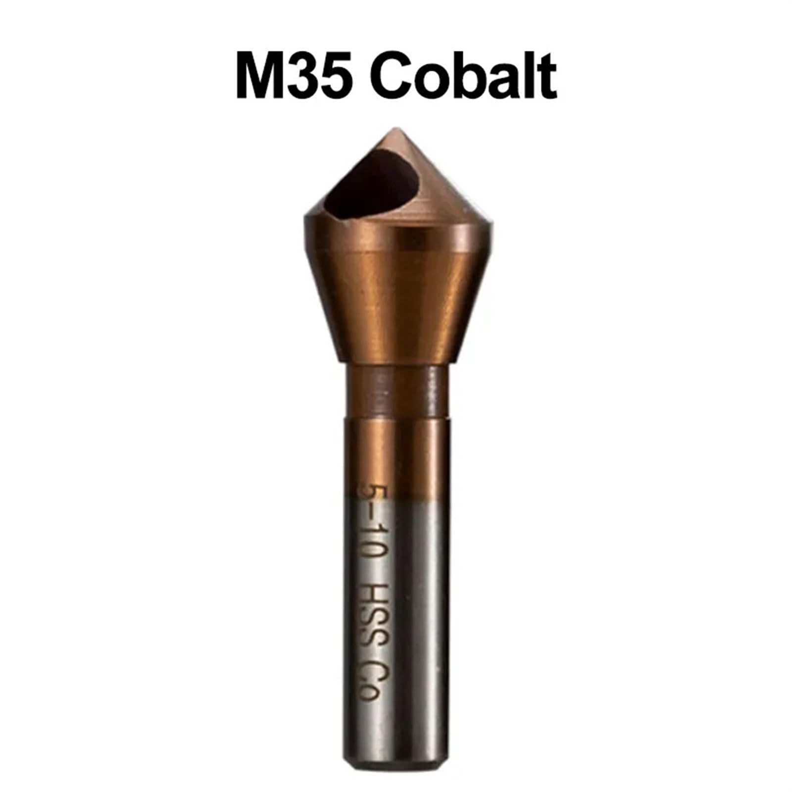 Wiertło stożkowe HSS M2 M35 Cobalt 90 stopni narzędzie do wycinania otworów fazowanych do żelaza, aluminium, stali nierdzewnej, blachy(M35 Cobalt,15-20mm)