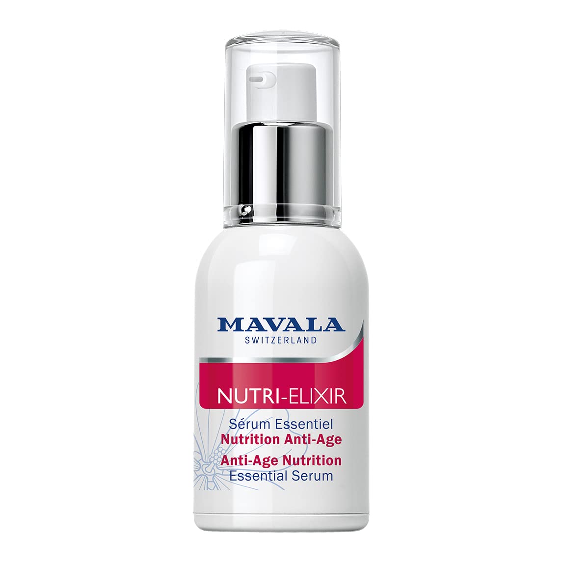 Mavala - Sérum Essentiel Nutrition Anti-Age Nutri-Élixir - Soin Revitalisant Visage et Yeux - Relipide, Revitalise la Peau - Huile de Lin - Peaux Sèches et Matures - 30ml